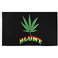 Marijuana Blunt 3x5 Foot Flag - Bold Vibrant Colors, UV Resistant, Golden Brass Grommets, Durable 100 Denier Polyester, Mighty-Locked Stitching - Perfect for Indoor or Outdoor Flying!