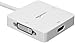 Amazon Basics Mini DisplayPort (Thunderbolt 2) to HDMI DVI VGA Adapter - White