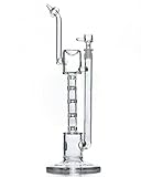 Spline percolator 12.2 inches tall recycler 14 mm joint straight tube