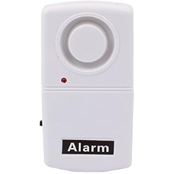 eDealMax Sistema de Seguridad Personal Ventana de la puerta de la vibración de alarma 110db Blanca