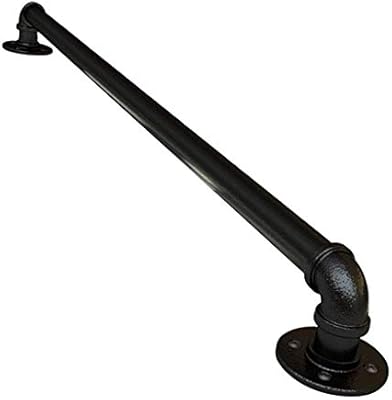 Stair Handrail For Indoor And Outdoor Wall Mounted Black Wrought