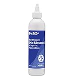 Pet MD - Otic Advanced Cat & Dog Ear Cleaner - Effective Against Otitis Externa, Ear Infections Caused by Mites, Yeast, Itching & Odor - Apple Kiwi Scent - 8oz