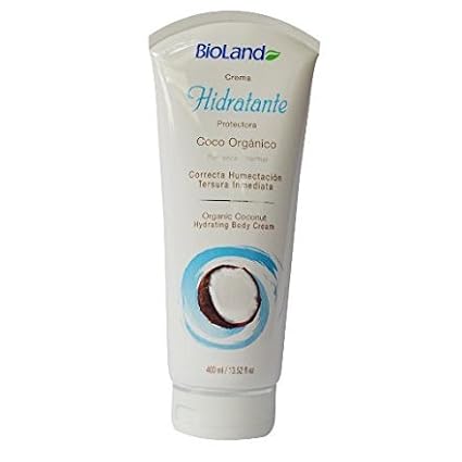 Organic Coconut Hydrating Body Cream For Normal And Dry Skin 13.52 Fl.Oz | Crema Orgánica Hidratante Coco Piel Normail Y Seca 400 Ml. (759316993994)