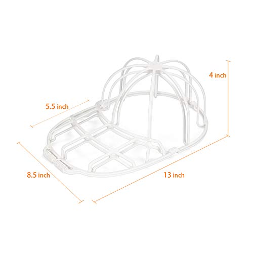 YEENOR 2-Pack Cap Washer,Hat Washer,Baseball Hat Cleaner/Cleaning Protector,Ball Cap Washing Frame Cage Hat Washing Holder,Ball Cap Sport Hat Visors Shaper/Organizer for Washing Machine - Thumbnail 4