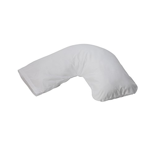 Duro-Med Hugg-A-Pillow Hypoallergenic Bed Pillow, Made in USA, with White Cover