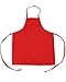 KNG Kids Cooking Apron for Girls and Boys Small, Red