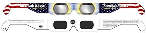 Eclipse Glasses - CE Certified Safe Solar Eclipse Glasses – 10pk American Flag Style- Eye Protection