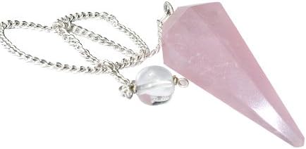Faceted Rose Quartz Pendulum