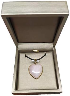 Colgantes de minerales con Caja de Regalo (Cuarzo Rosa): Amazon.es: Joyería