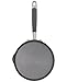 Anolon Advanced Hard-Anodized Nonstick 3-Quart Covered Straining Saucepan with Pour Spouts, Gray