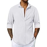 Runcati Mens Long Sleeve Work Shirt Button Down Regular Fit Casual Shirt With Pockets