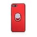 BlackBerry KEY2 LE Case, Rotating Ring [ 360°Kickstand ] Soft Slim TPU [ Ultra-Thin ] Protection Cases Cover Compatible [Magnetic Car Mount] BlackBerry KEY2 LE (Red-1)