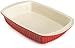 Goodcook 3 Quart Good Cook Square Ceramic Dish, Red