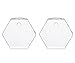 Mkono 2 Pack Wall Planter Propagation Station Hanging Plant Terrarium Glass Planter for Indoor Decor, Clear Hexagon Shape