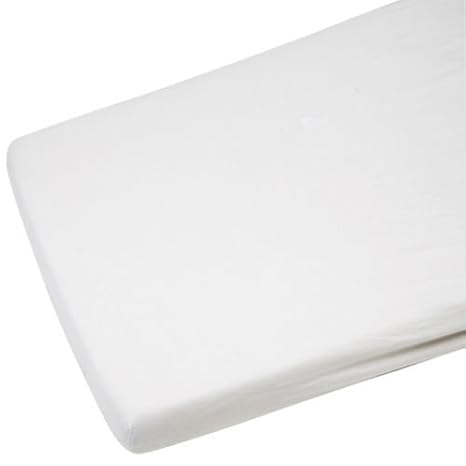 2 x cama cuna Jersey Sábana Bajera para niños 100% algodón 140 x 70 cm blanco