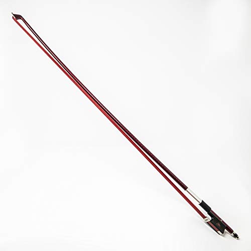The Piano Guys Ziggy Carbon Fiber Cello Bow | Full Size 4/4 Bows With Inlaid Ebony Frog & Premium Aduu Horse Hair