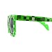 Pixel Kids Sunglasses Green, Novelty Retro Gamer Geek Glasses for Boys and Girls Ages 6+ by EnderToys