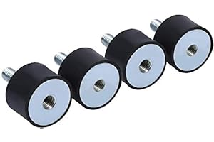 THUR AMO 4PCS Rubber Shock Absorbers, Anti Vibration Isolation Mounts Silentblock Car Boat Bobbins (VD30x20 M8x23)