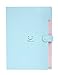 SKYDUE Folder, Accordion Document Organizer, Letter A4 Paper Expanding File Folder Pockets (1, Lake Blue)