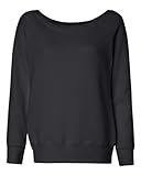 Bella Canvas Women's Sponge Fleece Wide Neck Sweatshirt