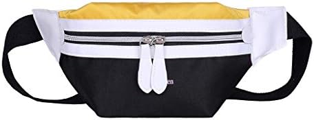 TUU Practical Women's Waist Packs, Fashion Canvas Letter Shoulder Messenger, Crossbody Chest Bags Packs for Sport Fitness,Workout