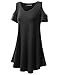 URBANCLEO Womens Off The Shoulder Elong Tunic Top Mini T-Shirt Dress (S-3XL)