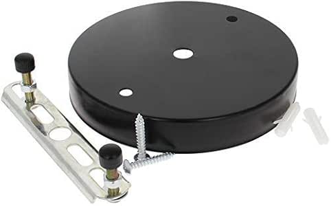 Placa de techo ligera de 120 mm x 20 mm, base de chasis negro