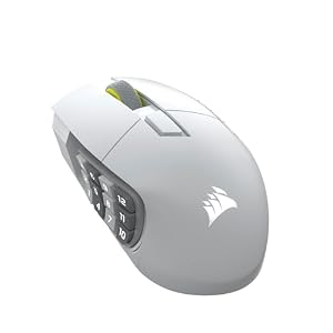 CORSAIR SCIMITAR ELITE WIRELESS SE MMO向け 16ボタンゲーミング – ホワイト CH-9314011-AP
