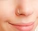 Fake Nose Ring Gold Filled Clip On Hoop Cuff Non piercing jewelry Double Nose Ring