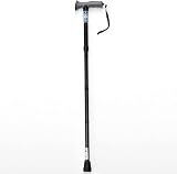Drive DeVilbiss Folding Walking Stick Gel Grip Black Adjustable 82.5-92.5 cm view 1