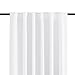 H.VERSAILTEX White Curtains Panels Thermal Insulated Window Drapes for Window 52 x 84 inch, Back Tab/Rod Pocket - Set of 2 Panels