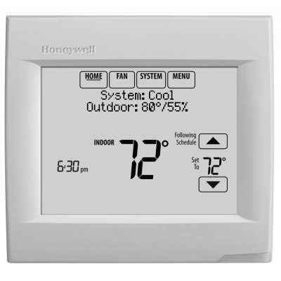 Honeywell VisionPRO 8000 Black & White Thermostat (TH8320R1003) | Smart, Reliable Home Comfort