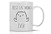 Crazy Bros Tees Best Cat Mom Ever - 11oz Ceramic Coffee Mug - Funny - Perfect Grumpy Cat Lover Accessories - Cute Unique Gift for Birthdays, Holidays and Mother's Day