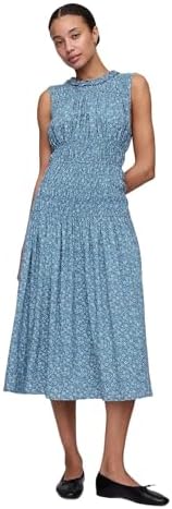 gap drop-waist mixed media midi dress Mixed Media Drop-Waist Maxi Dress