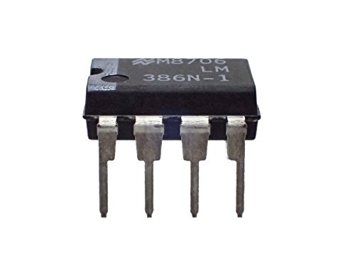 National Semiconductor LM386N-1 Semiconductor, Low Voltage, Audio Power Amplifier, Dip-8, 3.3 mm H x 6.35 mm W x 9.27 mm L (Pack of 10) - Thumbnail 2