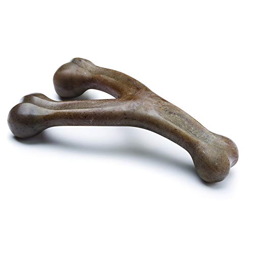 Benebone Wishbone Durable Dog Chew Toy for Aggressive Chewers, Made in USA, Medium, Real Bacon Flavor Benebone Wishbone Durable Dog Chew Toy for Aggressive Chewers, Made in USA, Medium, Real Bacon Flavor