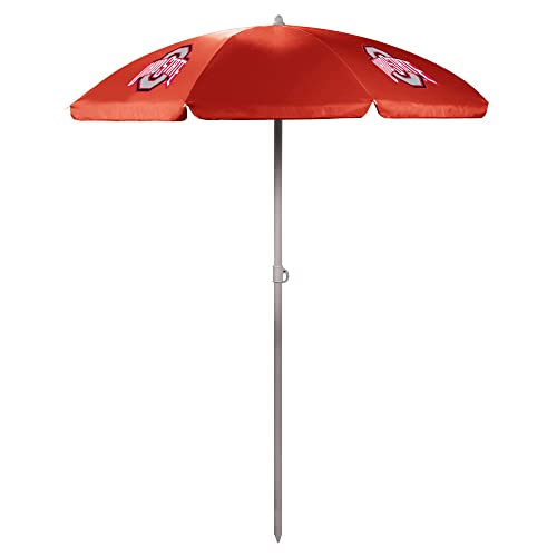 PICNIC TIME NCAA Ohio State Buckeyes Outdoor Canopy Sunshade Beach Umbrella 5.5…