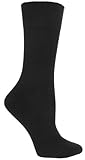 Sugar Free Sox Women Flat Knit Crew Diabetic Socks 3 Pack