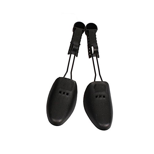Baifeng 1 Pair Women Men's Plastic Adjustable Shoe Stretcher,2-Way Shoes Stretcher Tree Shaper, Unisex Shoe Stretcher Holder Black, Women size 22-28cm