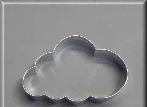 4" CLOUD METAL COOKIE CUTTER nkKE -73