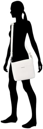 Cuero bolso bandolera Mellow Leather Crossover Bag Blanc blanco