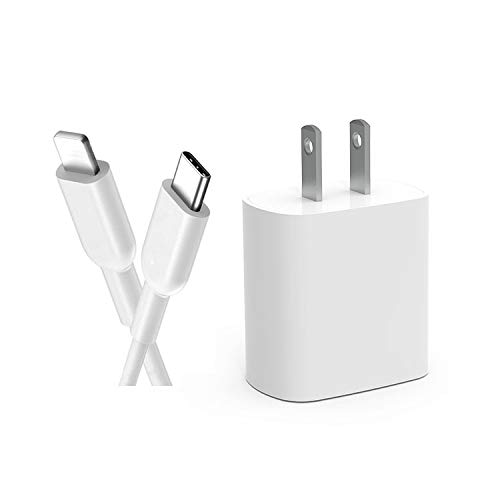 iPhone 12 Charger 6Ft Cable, 20w USBC iPhone Fast Charger Cube + 6Ft