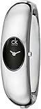 Calvin Klein Women's K1Y23102 'Exquisite' Black Dial Stainless Steel Medium Bangle Watch