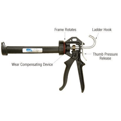 CRL 18 to 1 Ratio Extra Thrust Strap Frame Caulking Gun