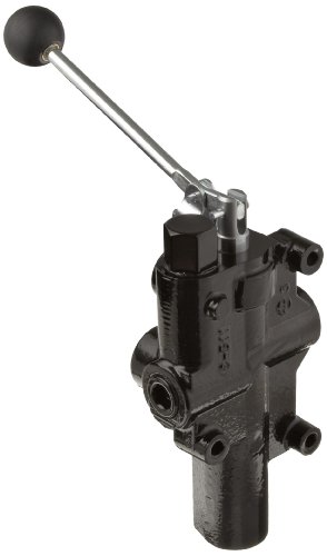 Prince RD-2575-T4-ESA1 Directional Control Valve, Logsplitter, 4 Ways, 3 Positions, Spring Center To Neutral, Cast Iron, 3000 psi, Lever Handle, 20 gpm, In/Out: 3/4" NPTF, Work 1/2" NPTF