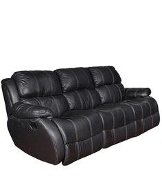 MANUAL RECLINER double seater sofa set BY TYCHI (black)