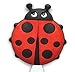 Rubber Ladybug Retractable Badge Holder