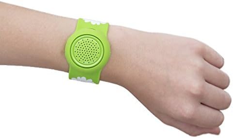 Jambanz 2.0 Wireless Water Resistant Rechargeable Bluetooth 4.0 Portable Silicone Slapband Speaker with Mic - Kiwi Daisies