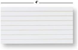 White Finished Slatwall Easy Panels 2 H X 4 W Feet - Pack of 2