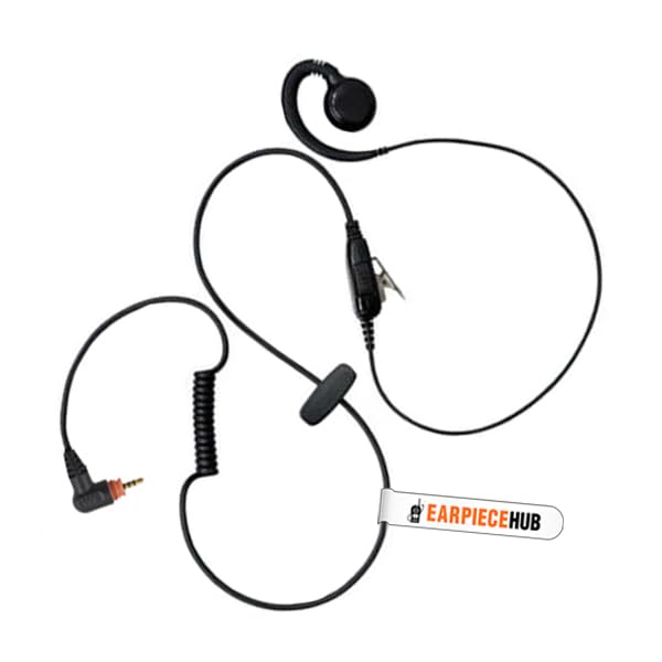 C-Shape Swivel Earpiece in-Line Mic/PTT Compatible with Motorola Radios SL1600 SL300 SL3500e SL7550e SL7580e SL7590e SL7550 SL7580 SL7590